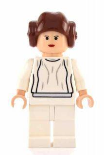 LEGO Minifigure -- Princess Leia (White Dress, Light Flesh, Smooth Hair)-Star Wars / Star Wars Episode 4/5/6 -- SW0175a -- Creative Brick Builders